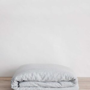Washed Linen Duvet Cover in Sky