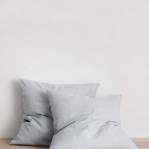Classic Washed Linen Pillowcase Pair in Sky