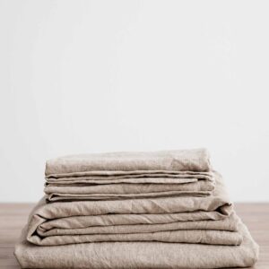 Washed Linen Complete Sheet Set in Natural