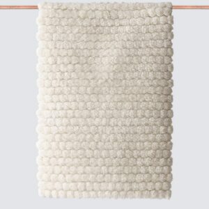 Modern Hand-Knotted Wool Accent Rug