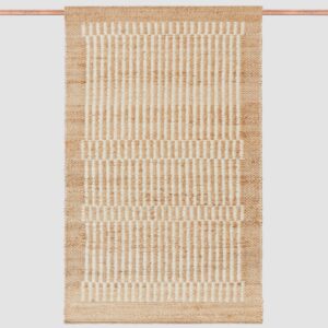 Natural Woven Jute Accent Rug in Natural