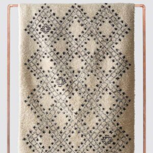 Subtle Hand-Knotted Wool Area Rug