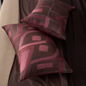 Woven Contrast Queen Pillowcase Set for Bedding