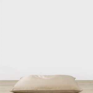 Piped Silk Linen Pillowcase Pair in Natural