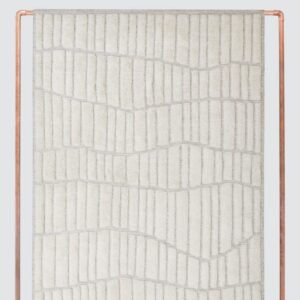Textured Hand-Knotted Wool Area Rug